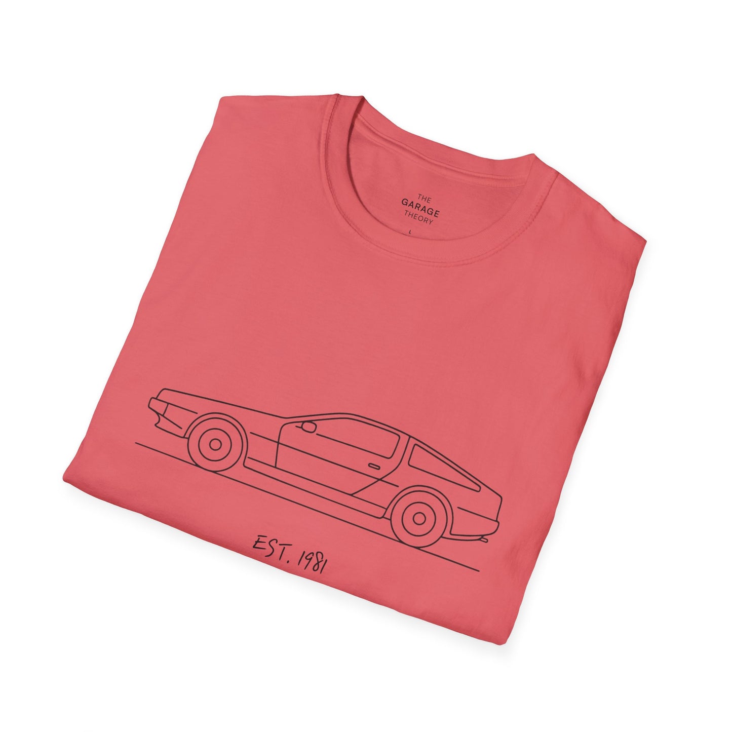 DeLorean DMC-12 EST. 1981 - Iconic Car Graphic T-Shirt
