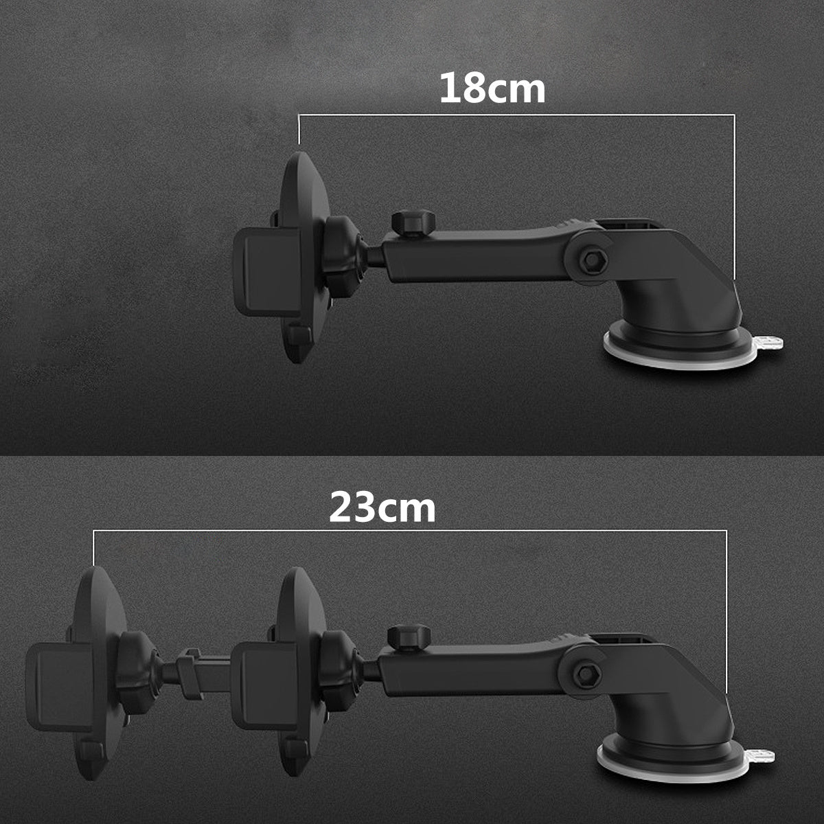 360° Telescopic Phone Mount Minimalist – Strong Dashboard Suction