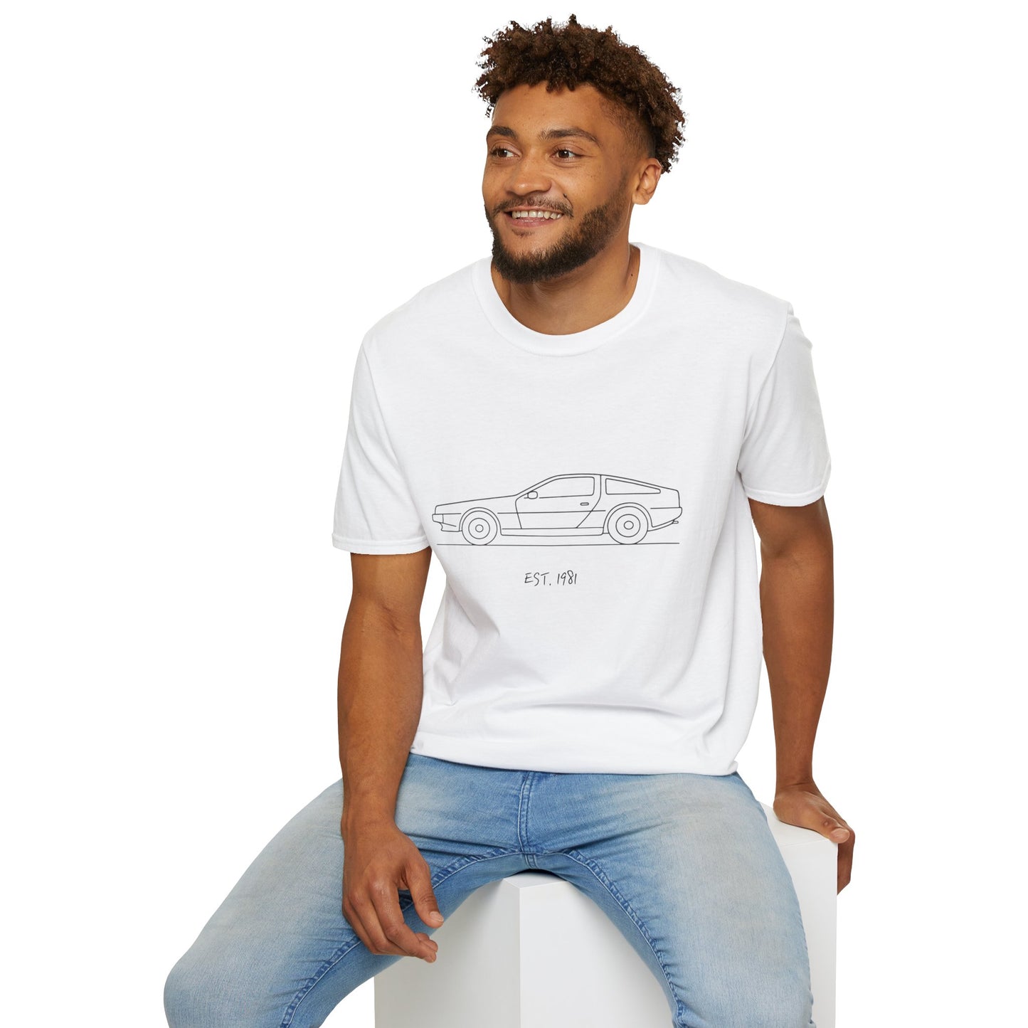 DeLorean DMC-12 EST. 1981 - Iconic Car Graphic T-Shirt