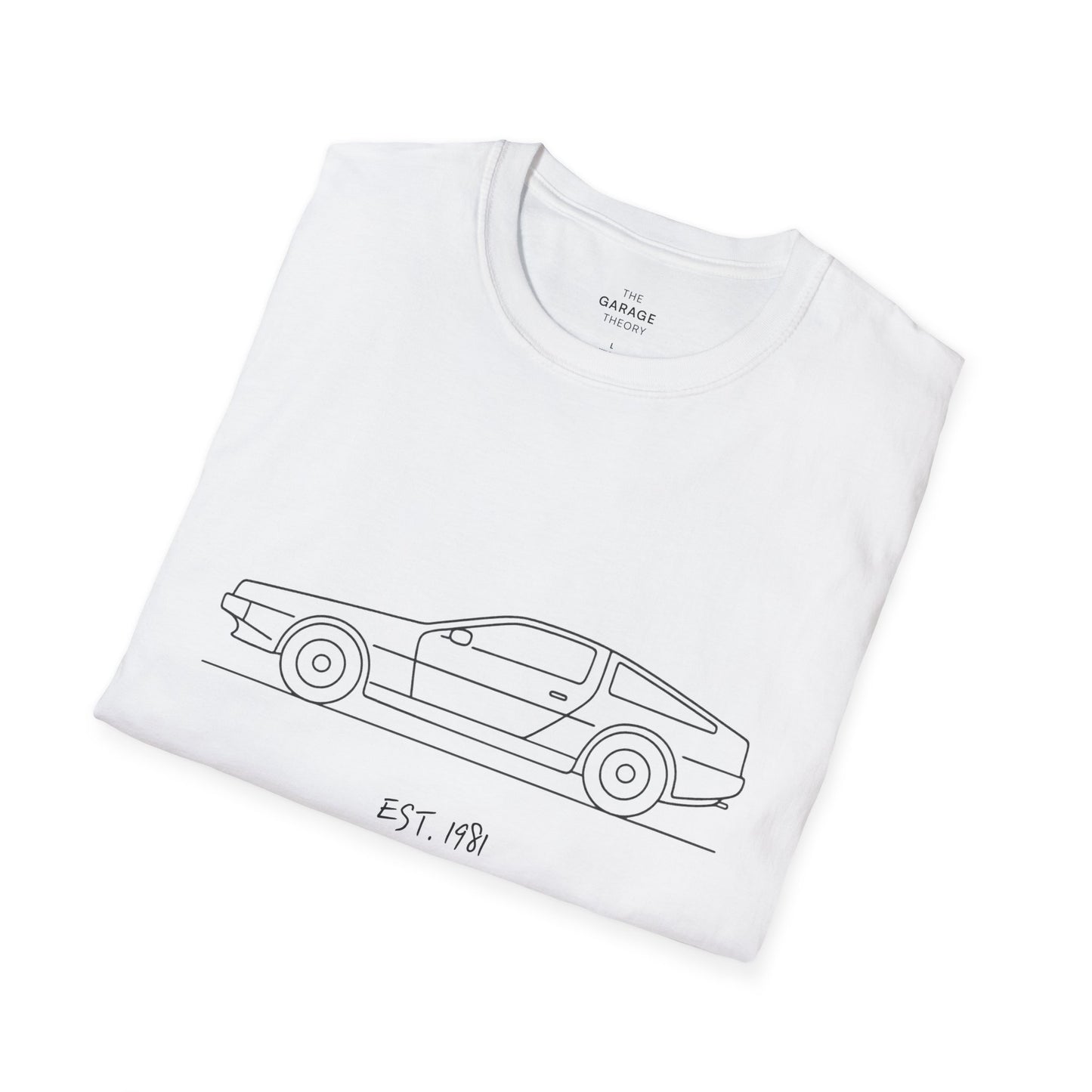 DeLorean DMC-12 EST. 1981 - Iconic Car Graphic T-Shirt