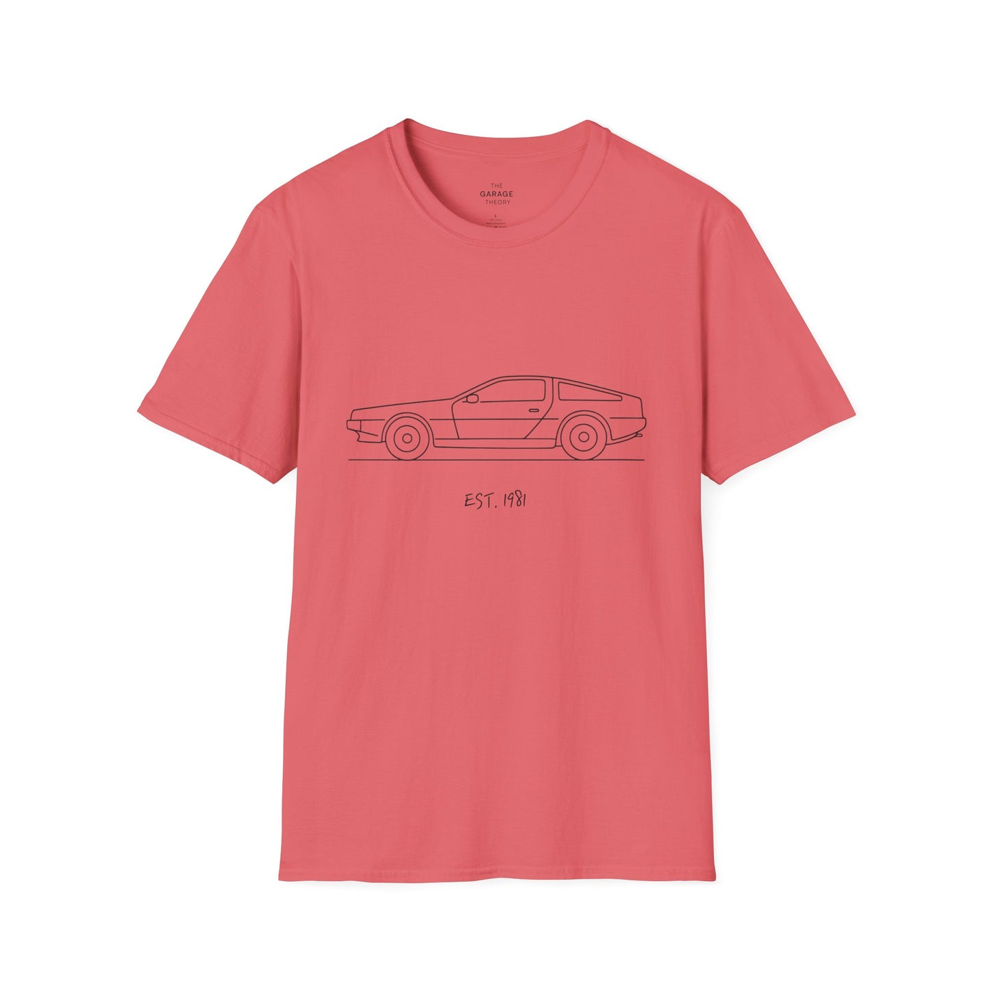 DeLorean DMC-12 EST. 1981 - Iconic Car Graphic T-Shirt