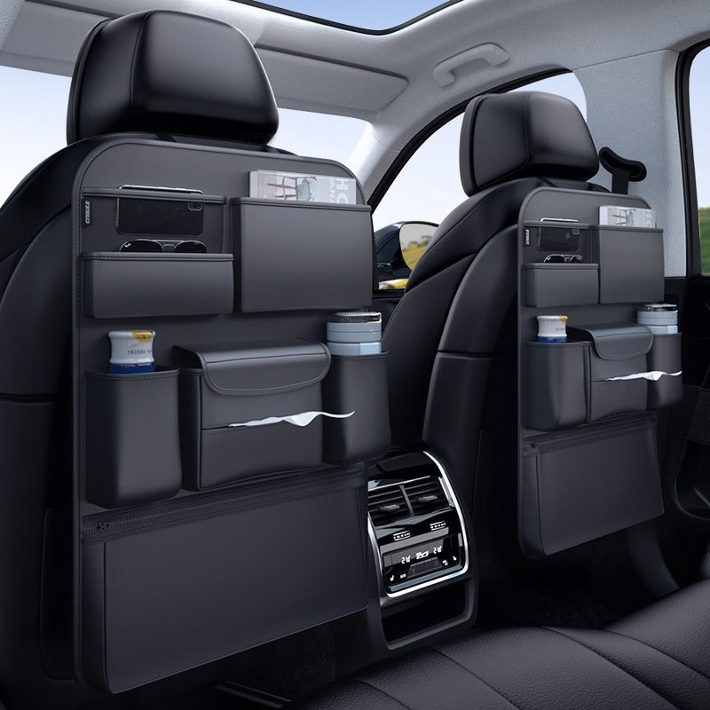Premium Car Back Seat Organizer Minimalist – Multi-Pocket Storage for Road Trips