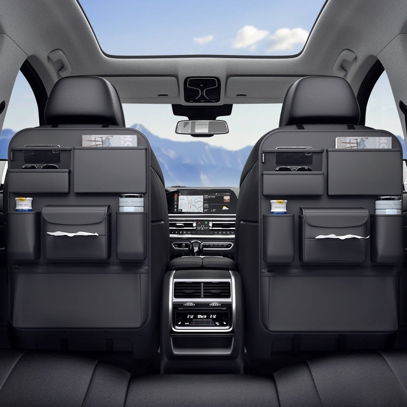 Premium Car Back Seat Organizer Minimalist – Multi-Pocket Storage for Road Trips