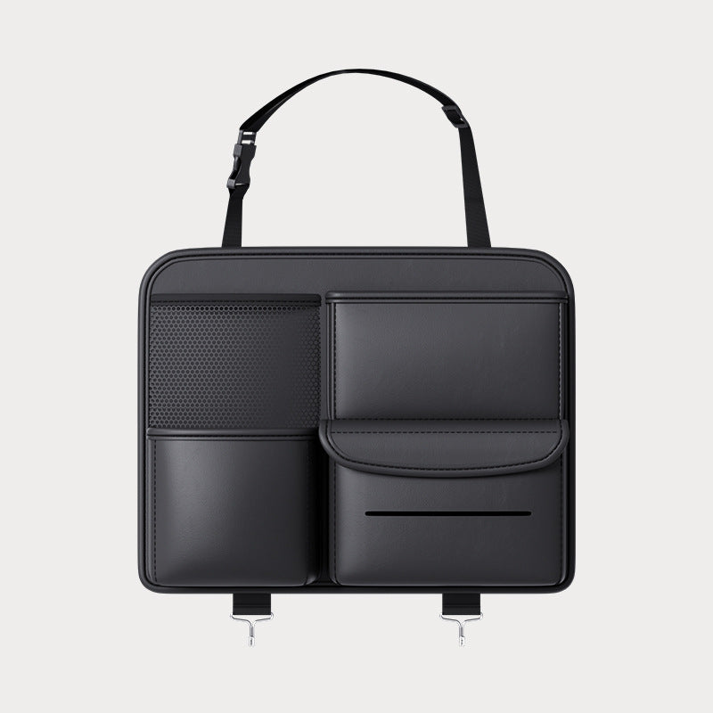 Premium Car Back Seat Organizer Minimalist – Multi-Pocket Storage for Road Trips